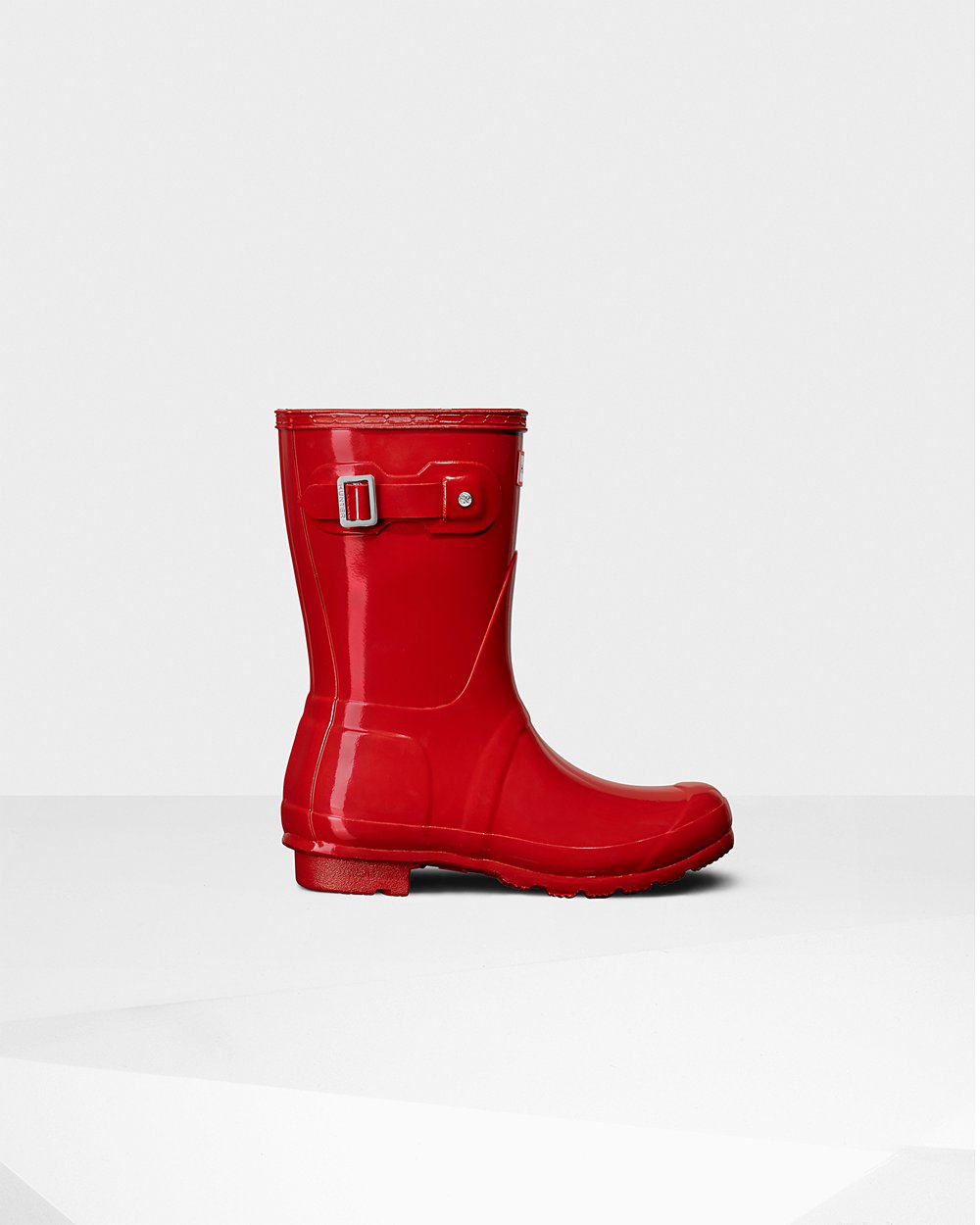 Botas De Cortas Hunter Mujer Original Gloss - Rojas - Argentina 3786UWGFJ